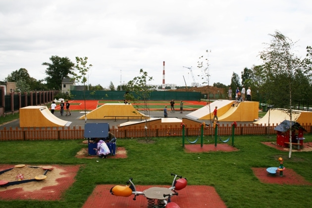 Скейт-парк в международном жилом комплексе "Росинка"