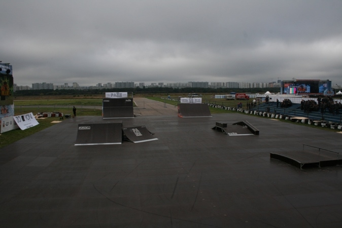 Скейт-парк для rap фестиваля MIR, г.Москва