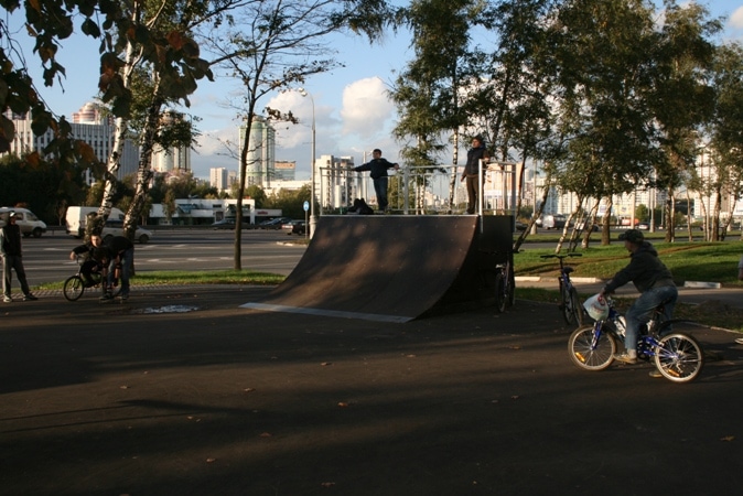 Скейт-парк на Ленинском проспекте, г.Москва