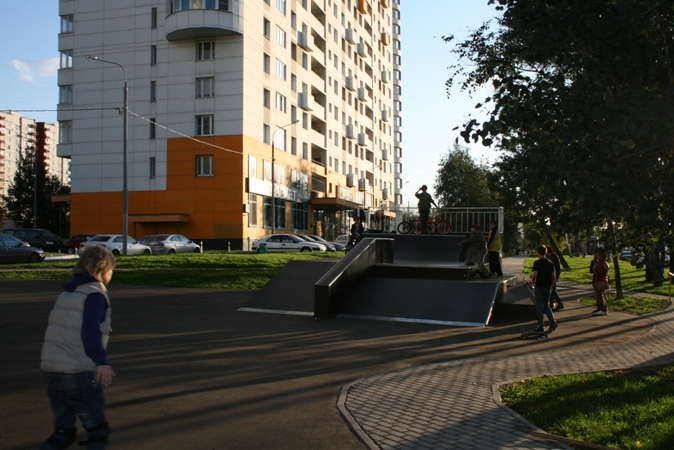 Скейт-парк на Ленинском проспекте, г.Москва
