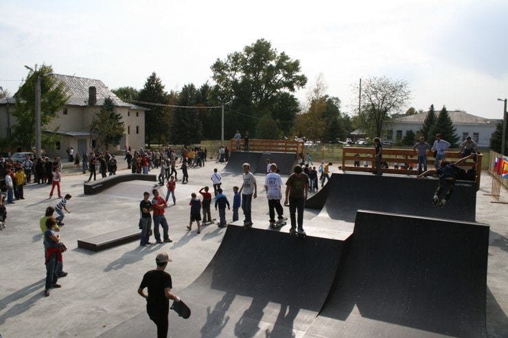 Скейтпарк в Кущевской станице Краснодарского Края