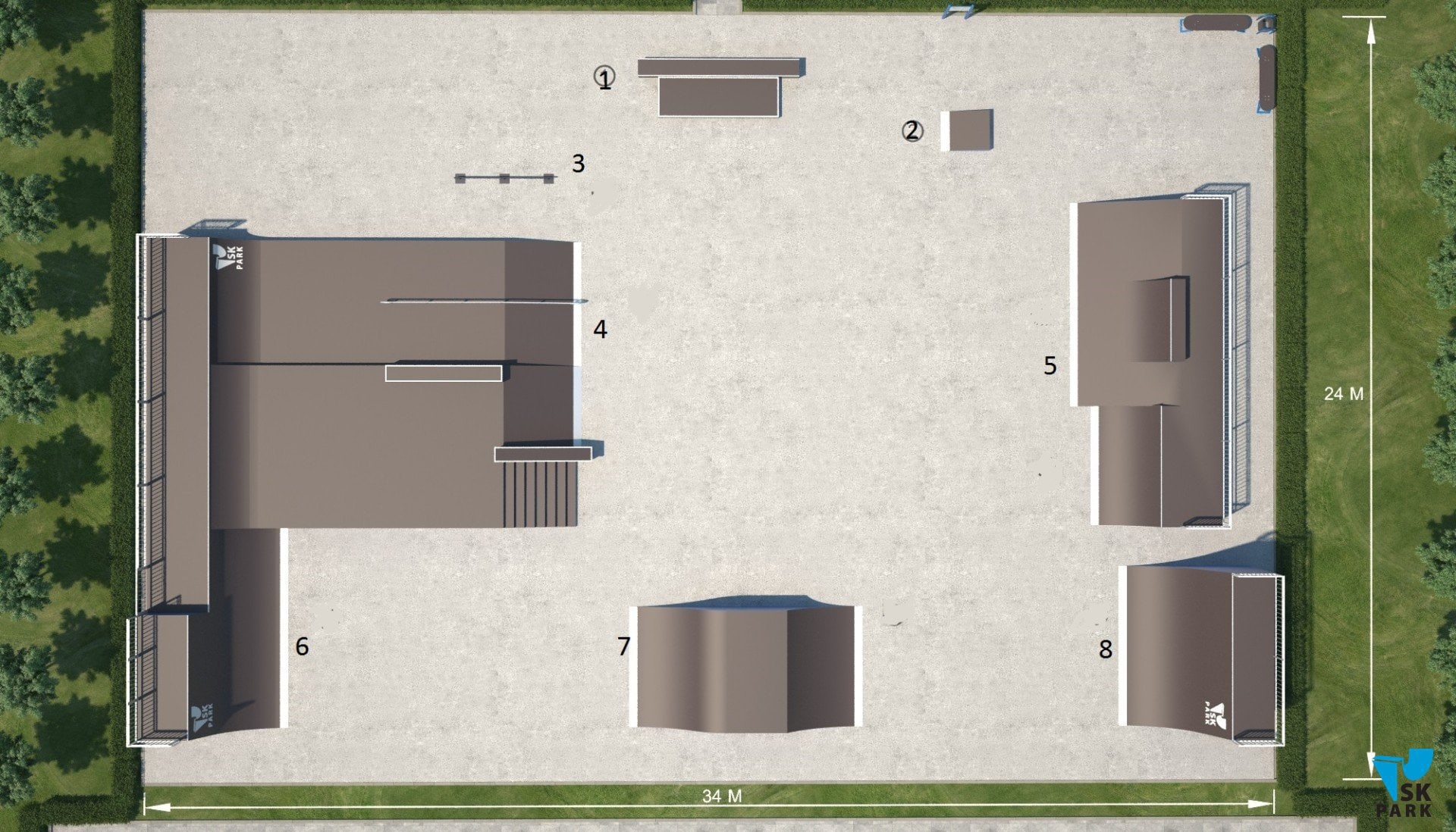 Проект скейт парка SK 34-24