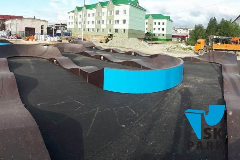 Фото Модульный памп трек в п.Харп (ЯНАО) / Modular pump track in Harp, Russia