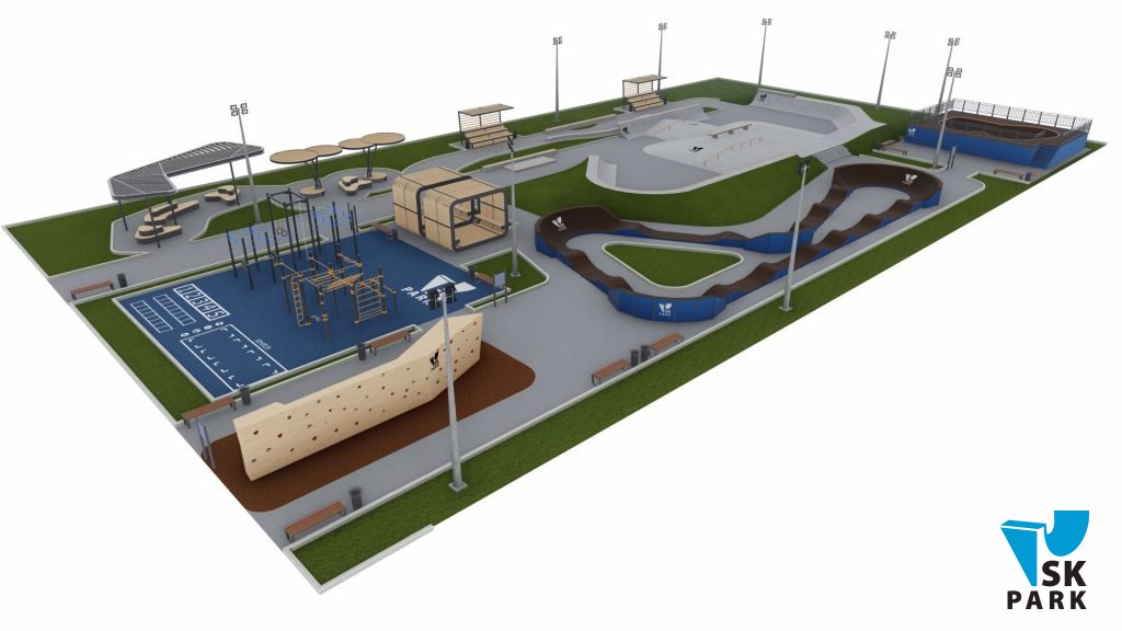 Проект спортивного кластера для молодежи Concept SK-07