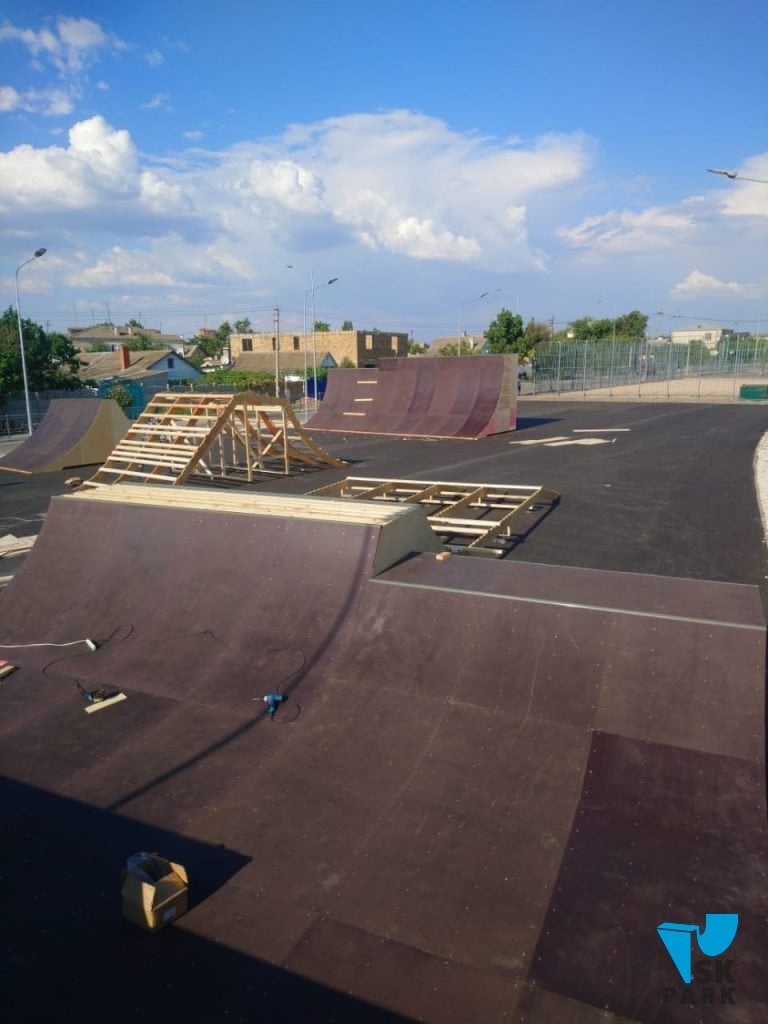 Монтаж скейт парка в г.Саки