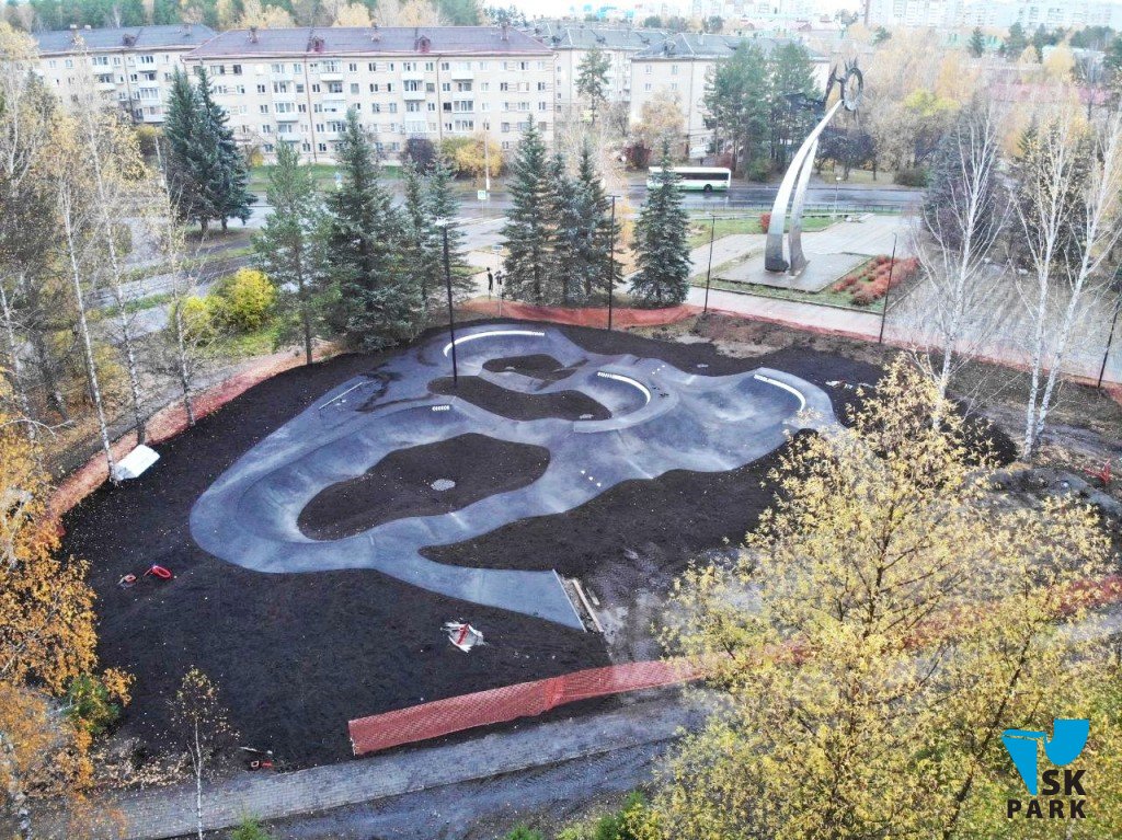 Асфальтовый памп-трек в г. Трехгорном