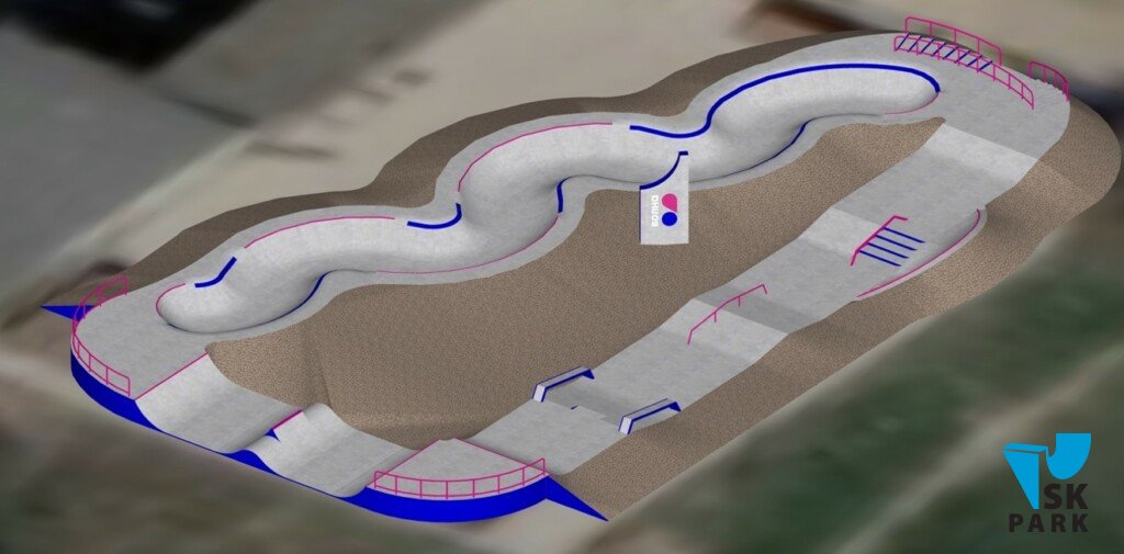 Новый бетонный скейтпарк в Керчи