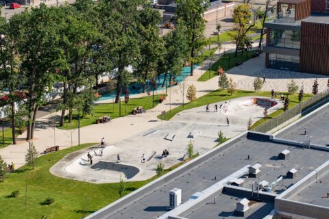 Фото Бетонный скейт парк в Краснодаре, ЖК Самолет-6